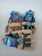 NWT WELLS LAMONT MEN'S MULE LEATHER PALM COLD WEATHER Work Gloves, Sz L