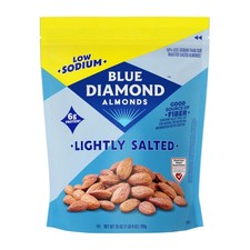 Blue Diamond Almonds Low Sodium Lightly Salted Snack Nuts PlantBased, 25oz