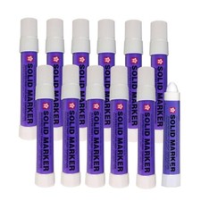 Sakura Solidified Paint Solid Marker, White Box of 12 ,XSC-50