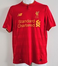 Liverpool FC 2016-2017 Sadio Manè #19 Home Kit Soccer Jersey New Balanace Size M