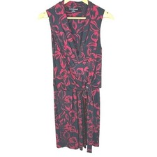 EUC Revolve Norma Kamali Floral Jersey Knit Wrap Dress Sleeveless Size Medium
