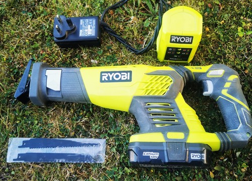 Ryobi One+ RRS1801 18V Cordless Reciprocating Saw Body + Battery + Charger