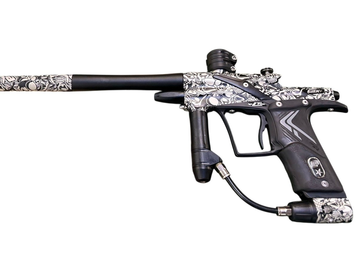 Used Planet Eclipse ETEK 4 LT Paintball Marker w/ Case - Skulls | eBay