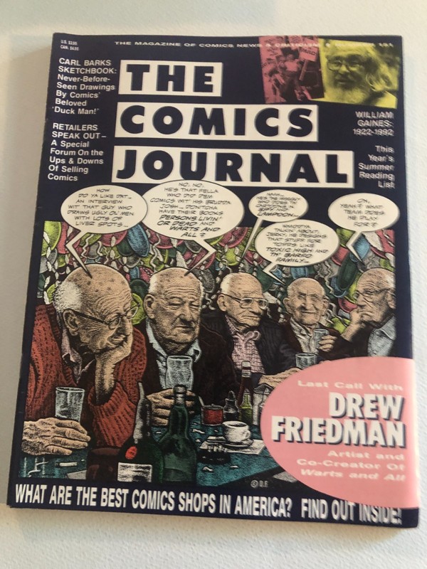Fanzine THE COMICS JOURNAL #151 July 1991 - Drew Friedman