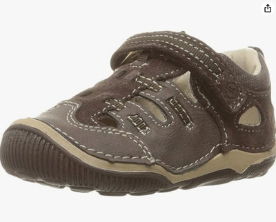 Stride Rite SRTech Reggie Sandal Toddler Brown Size 4 Wide