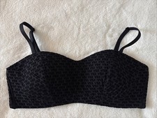 Victoria's Secret Sports Bra VSX Elevate Logo Mesh Black VS Balconette Medium M