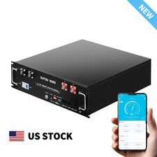 48V 100Ah Server Rack LiFePO4 Lithium Battery For Solar RV Off-grid Backup