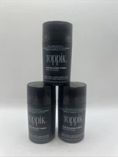 3x Toppik Hair Building Fiber 0.42 oz Black