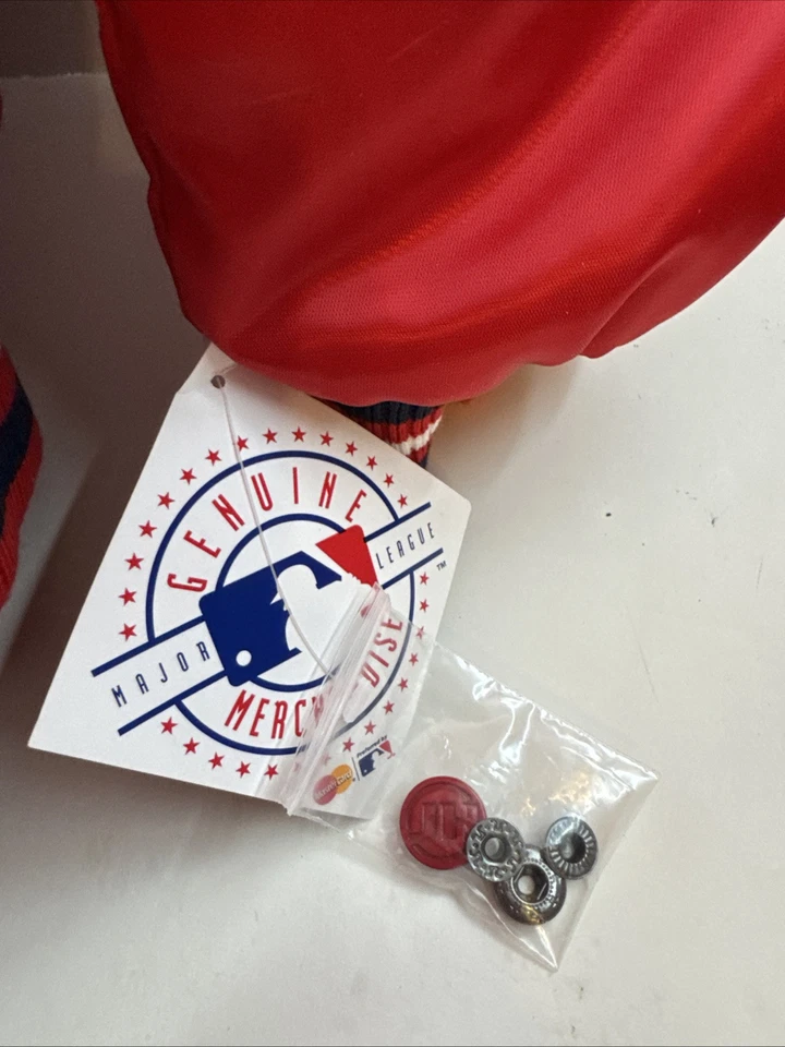 Vintage St. Louis Cardinals Swingster satin bomber quilted liner Size Medium - Image 3 of 4