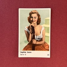 Sophia Loren 1958 Dutch Gum Serie U #60 Original Gum Card