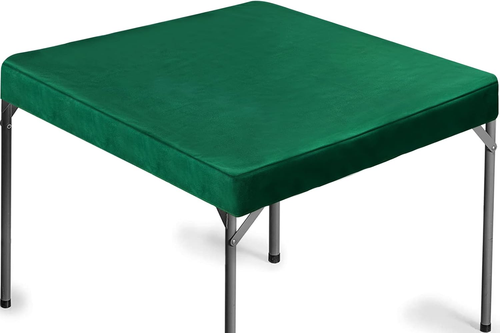Folding Tablecloth - Green Felt Table Cover for Card Games, Poker, Mahjong, Jigs - Picture 8 of 12