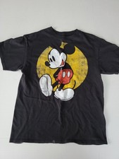 Disney Classic Mickey Mouse Black T-shirt Youth Medium M