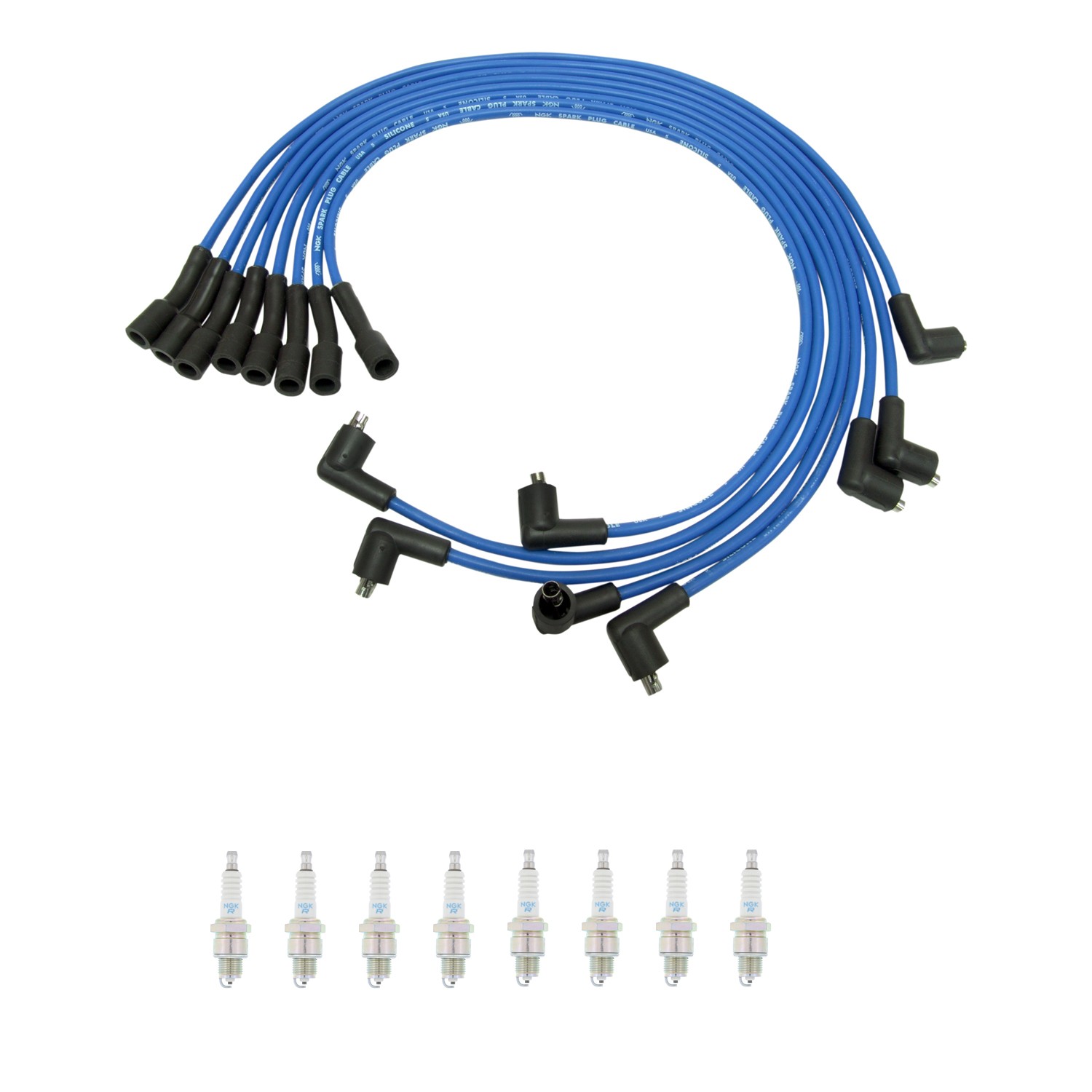 NGK Wire Set  8 Standard Spark Plugs Kit for Cutlass Jetfire Skylark 3.5L V8