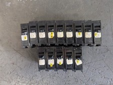 Lot Of 16- Crouse Hinds 20 Amp and 15 Amp 1 Pole Type MP Circuit Breakers