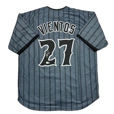 Autographed/Signed Mark Vientos New York CIty Connect Grey Jersey BAS COA