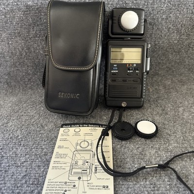 Sekonic Digi Master Model L-718 Flash Meter Ambient Light Meter with Case