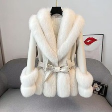Fashion Thick Mid-length Leather Fur Coat  ShopDecimals
