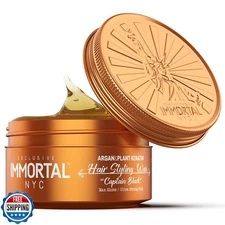 Immortal NYC Captain Black Hair Wax - 8 out of 9 Holding Ability, Max Shine -