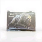5 Gram .999 Fine Silver Bar – Werewolf Design Pan Silver Collectible Bullion