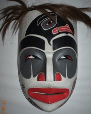 NORTHWEST COAST MASK, HANDTIED HAIR 10