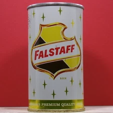 Falstaff Beer Vintage Flat Top A/F Can with Top Lid Omaha Nebraska S40 Grade 1+
