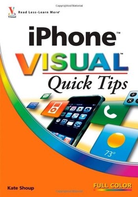 IPHONE VISUAL QUICK TIPS By Kate Shoup *Excellent Condition*
