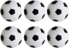 TOSAMZOO 6 Pack Foosball Table Replacement, 1.42 Inch, 6 black and white