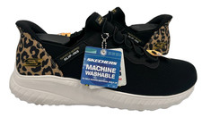 Skechers Women's Slip-Ins Bobs Sport Squad Chaos Shoes Black/Brown Size:7.5 122U