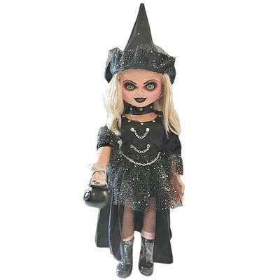 bride of chucky black dress Mexican WITCH Tiffany Doll Life Size 26” Spanish Handmade Mexico tiffany valentine