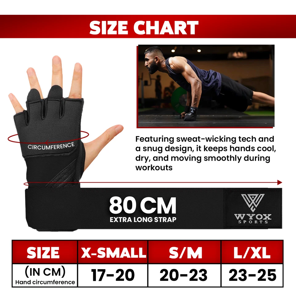 WYOX Hand Wraps for Boxing Gloves Muay Thai Gloves Boxing Wraps for Men Women - Image 4 of 4