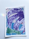 ACEO  Original Art Card Botanical Mixed Media gel plate print Collage Texture — photo 3