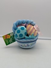 Disney Store Pooh's Friendliest Zipper Easter Basket with Pooh  Bunny Plush
