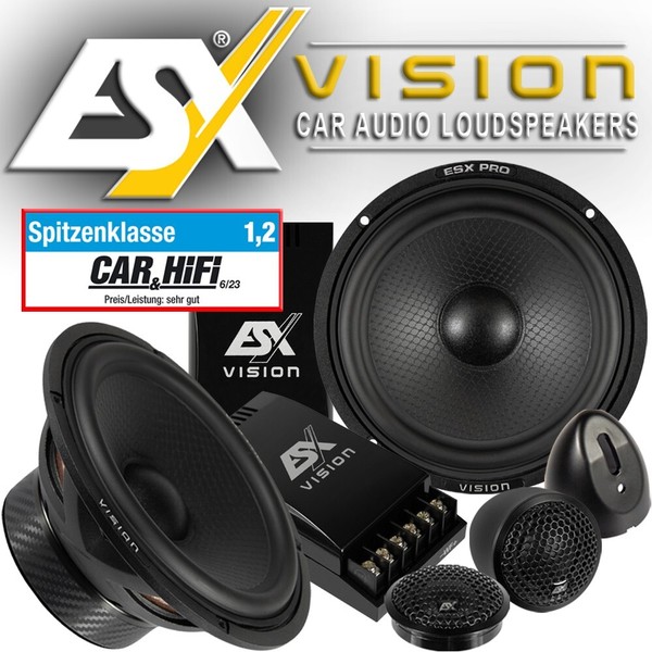 "Esx Vision PRO VXP6.2C 16,5Cm (6.5\") 2-Wege Kompo Lautsprecher Set 250 Watt"-image