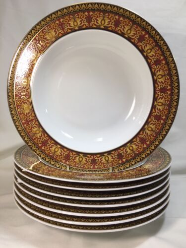 (8) VERSACE by Rosenthal, Germany "Medusa" 8.75 Inch RIM SOUP PLATES - Mint! - Picture 3 of 11