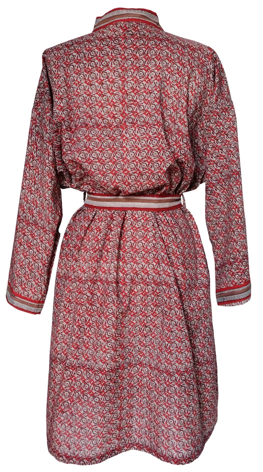 Bata kimono Anokhi - óxido - hasta la rodilla - 100% algodón - talla única Foto 3 de 4