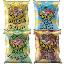 Bullys Crisps Mixed Case | 4 Flavours | 24x40g