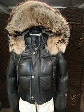 Woman's Dsquared Leather & Raccoon Murmasky Fur Hood.ultra Rare.sz It40.us Sm