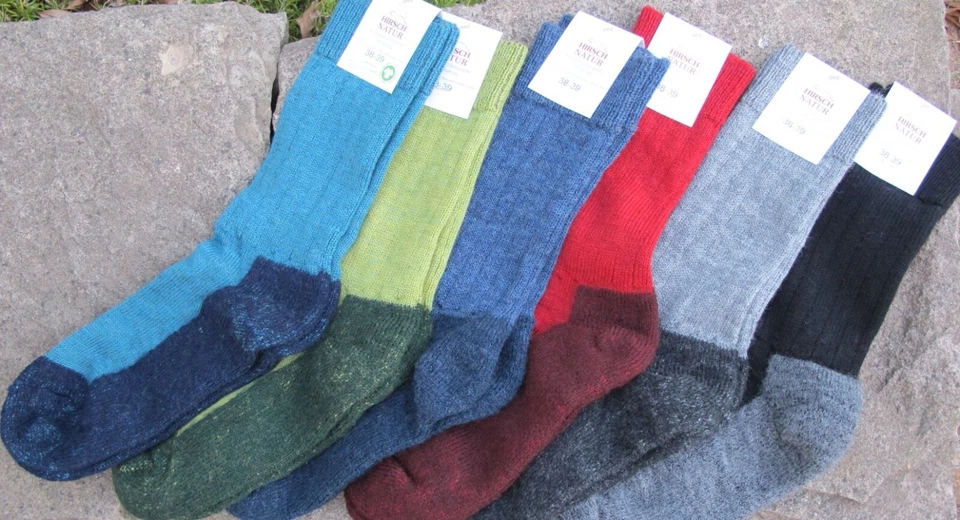 Hirsch Trekkingsocke kbT Schurwolle Trekkies Wollsocken Socken Bio Wolle öko