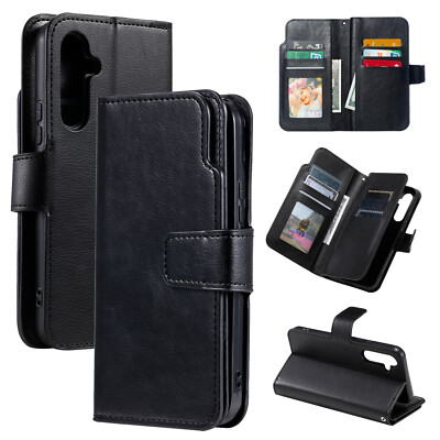9 Card Wallet Case For Samsung A07 A17 A37 A57 A16 A56 Flip Leather Wallet Cover