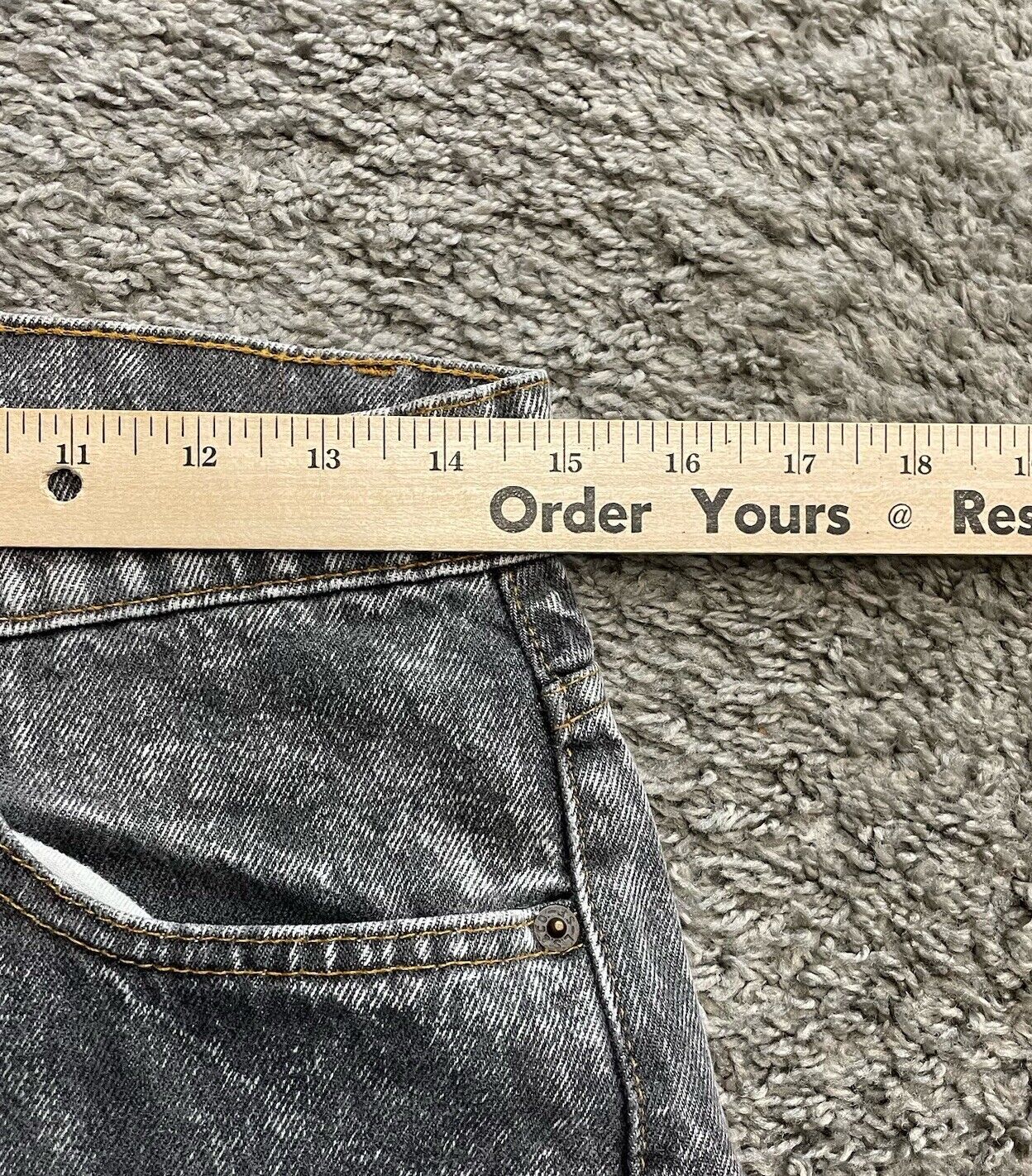 Vintage 80s Levis 505 Jeans Made in USA Gray Deni… - image 10