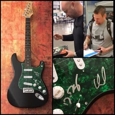 GFA David Draiman & Dan Donegan  * DISTURBED *  Band Signed Electric Guitar COA