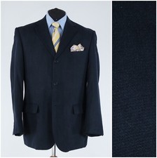 Mens Dark Blue Blazer 46R UK Size KINGFIELD Sport Coat Jacket