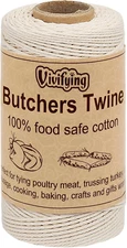 Vivifying Butchers Twine, 328 Feet 3Ply Cotton Bakers Twine, Food Safe Cooking S