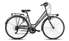 BICI LEGNANO L486 GRIGIO VERDE VERSILIA CITY BIKE DONNA ACCIAIO 6 VEL UNISEX 28"