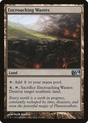 3x x3 Encroaching Wastes | MtG Magic the Gathering Magic 2014 (M14) Core Set
