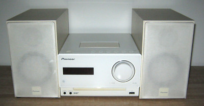 White Pioneer CD X-CM31DAB-W Stereo Receiver System - Micro CD - Very Good Cond