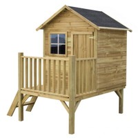4Iq Spielhaus FüR Kinder Aus Holz Tomek Gartenahaus 179X161X221 Cm