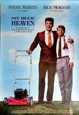 MY BLUE HEAVEN ORIGINAL ROLLED 27x40 MOVIE POSTER 1990 STEVE MARTIN RICK MORANIS