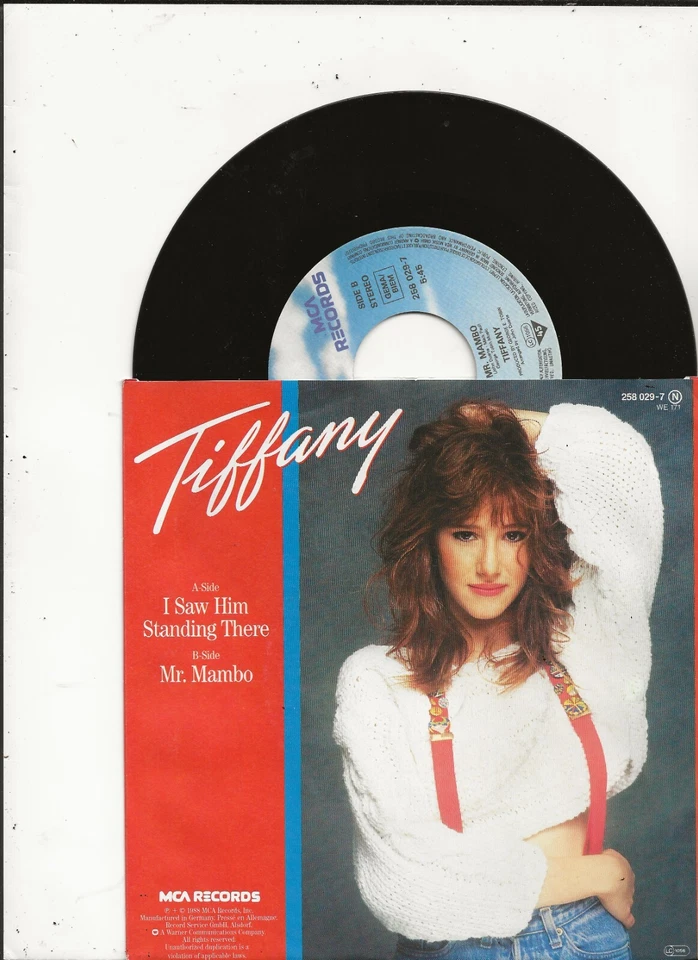 TIFFANY I SAW HIM STANDING THERE ORIGINAL SINGLE FROM GERMANY, MINT - Image 2 of 2