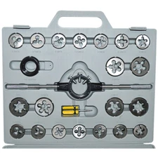 Taps And Die Set Sets Hand Screw Taps Alloy Steel Thread Cutting Tool 45 Pc